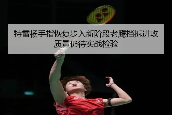 特雷杨手指恢复步入新阶段老鹰挡拆进攻质量仍待实战检验